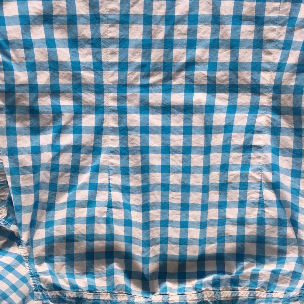 Hollister blue, white plaid button up, HCo. Small - Picture 7 of 8
